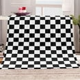 thumbnail image 3 of Buffalo Plaid Throw Blanket Checkerboard Grid Blanket Super Soft Flannel Throw Blanket Lightweight Fluffy Plush Fuzzy Bed Blanket for Bedding Sofa and Travel 60"X80", 3 of 6