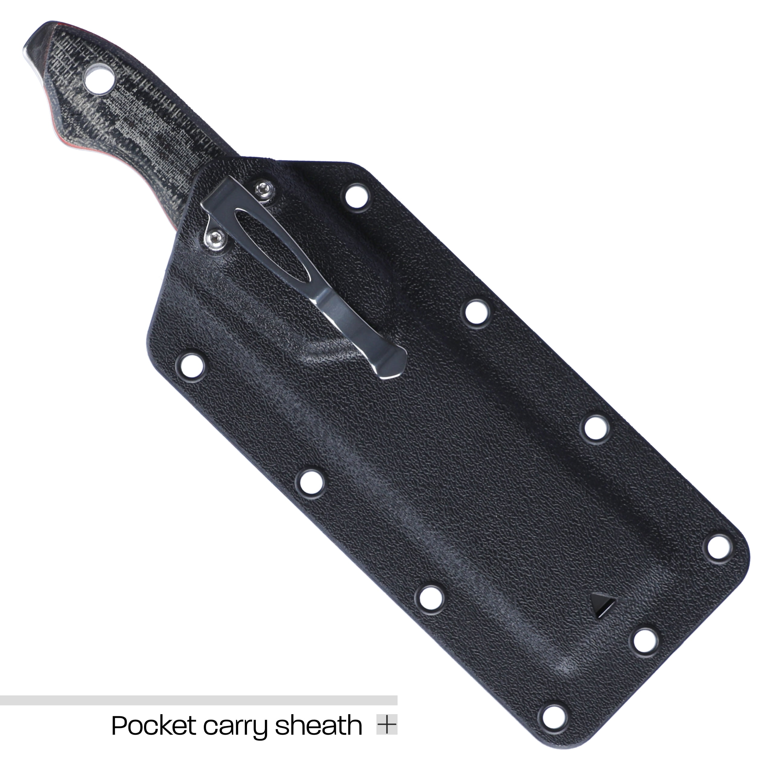 CRKT Razel Fixed Blade Knife with Sheath: D2 Blade Steel with Plain Edge, Micarta Handle, 4037
