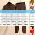thumbnail image 5 of gbyLJF Women's Fleece Pajama Sets Solid Color Long Sleeve Pullover and Long Pant Thickened Warm 2 Piece Nightwear Sleepwear for Women, 5 of 5