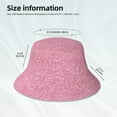 thumbnail image 5 of Kdxio Reflective Bucket Hat - Glitter Pink Print Bucket Hat for Men,Women, 5 of 9