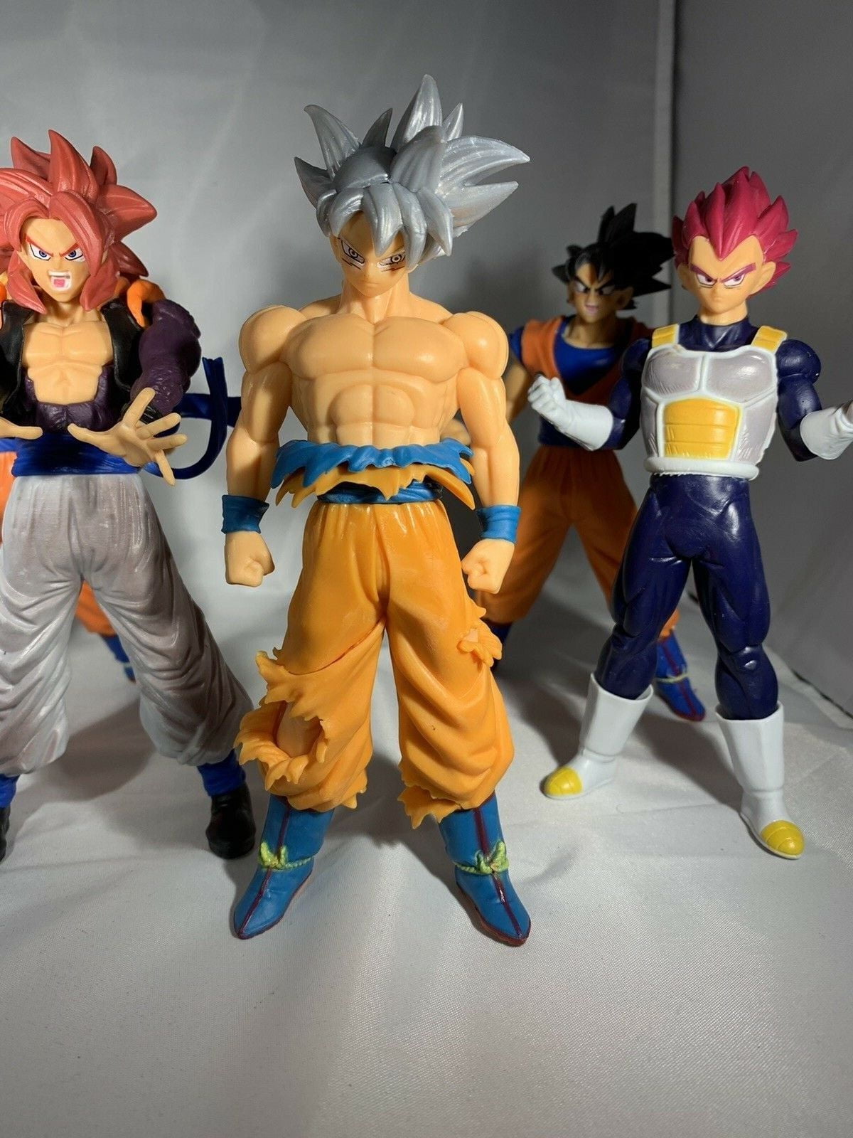 6pcs SET Dragon Ball Z Action Figure Goku Vegeta Saiyan Blue God Christmas  2021