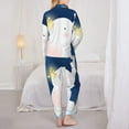 thumbnail image 5 of Disketp Pajamas Set Long Sleeve Sleepwear Womens Button Down Nightwear Pj Sets-Cute Elephant, 5 of 9
