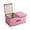 Pink, variant on Clearance Cotton And Linen Double Lid Storage Box, Foldable, Large Storage, Debris Sorting, Covered Underwear Storage Box
