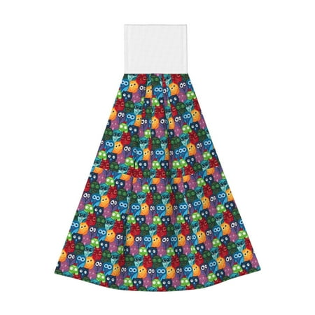 

Coaee Funny Owls for Fast Absorbent Hanging Towels with Velcro for Kitchen Bathroom Laundryroom