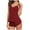 Wine, variant on Timegard Womens Pajamas Sets V Neck Spaghetti Strap Top Side Split Shorts Loose Comfy Outfits Homewear