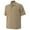 Khaki, variant on Mens Barbados Textured Camp Shirt - Black - Large