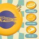 thumbnail image 2 of Frisbee Wham-O Cool Flyer, 25 cm, ligero, 130 g, 2 of 7