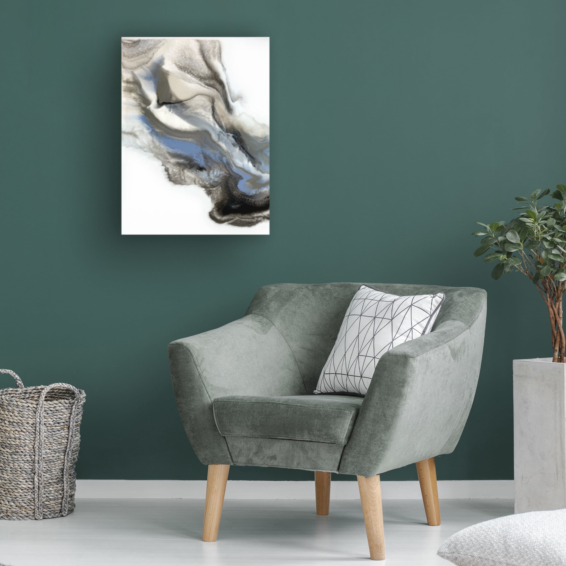 Trademark Fine Art Alyson Storms  Grey Smoke 2 Canvas Wall Art