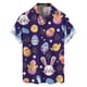 thumbnail image 4 of Camisa hawaiana con estampado de dibujos animados en 3D para hombre y mujer, ropa de verano, camisa de playa con conejo para el día de Pascua, regalos para niños, blusas con botones, 4 of 5