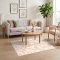 thumbnail image 3 of ODIKA 4'x6' Ultra-Soft Area Rug, Whimsical Unicorn Grid Layout Magical Creature Decorative None Washable, Bare feet friendly, Silk-Touch for Bedroom Home office, 3 of 7