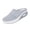 Light Gray_007, variant on Domuza Womens Orthopedic Shoes with Arch Support Air-Cushion Slip-On Walking Shoe Summer Breathable Lightweight Open Back Shoes Comfortable Closed Toe Mules Khaki 9(EU-42)