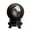 Silver, variant on Gold & Silver Obsidian Crystal Ball Color Sand Polished Decorative Healing Energy Mental Focus