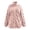 C-Light Pink287, variant on Womens Jacquard Checkered Zip Up Fuzzy Jacket Stand Collar Loose Fit Solid Color Outwear Coat For Cold Weather Insulated Cozy Outerwear