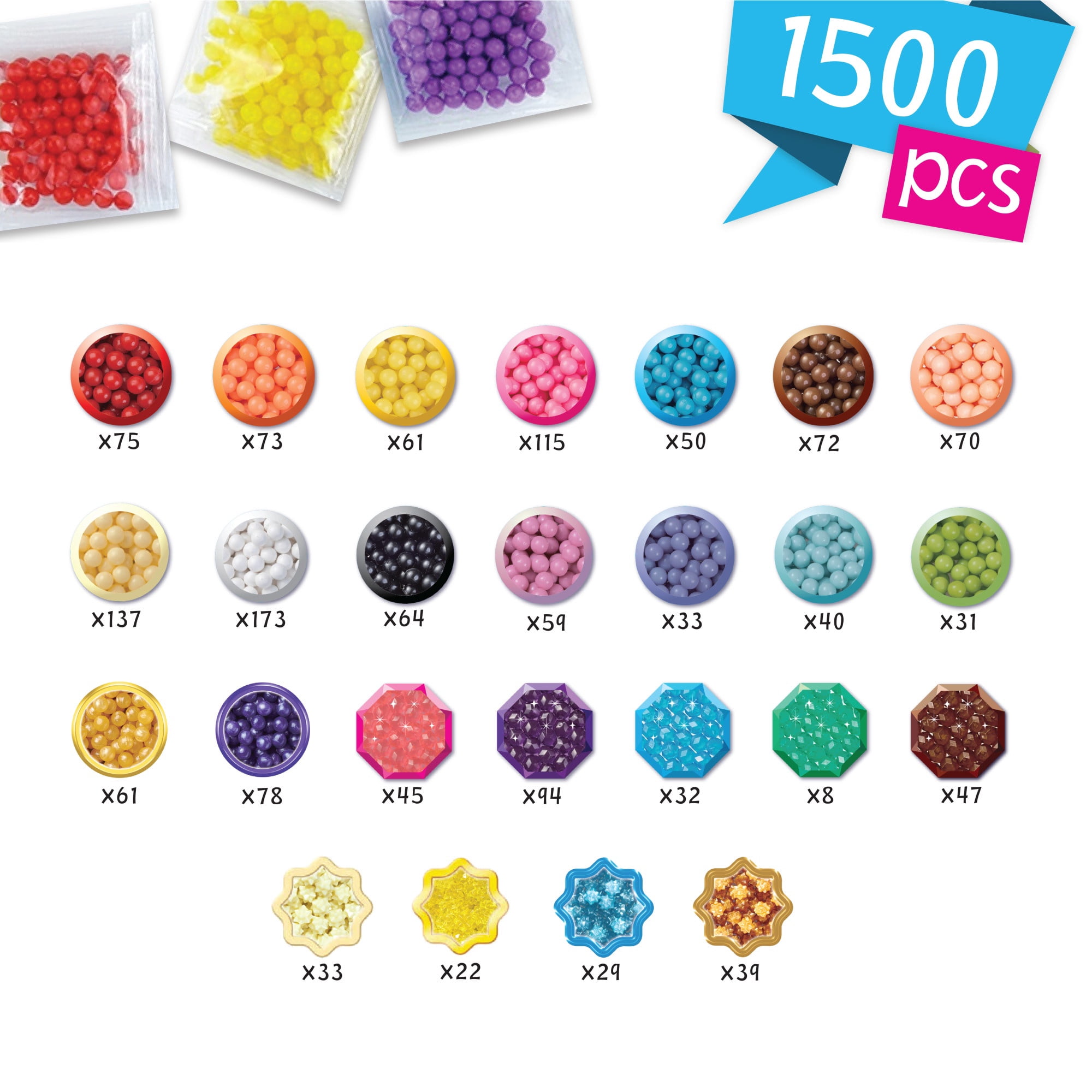 Aquabeads Mythical Adventure Craft Studio, Complete Arts & Crafts Bead Kit for Children - over 1,500 Beads!