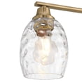 thumbnail image 3 of Possini Euro Design Possini Euro Stellan 22"W Satin Brass Water Glass 3-Light Bath Light, 3 of 9