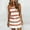 Orange, variant on Kiplyki Women's Spring Summer Dresses New Arrivals Sleeveless Bandage Stripe Printing Loose Tube Top Dress