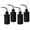 Black, variant on 4pcs 250ml Tattoo Wash Bottles - Plastic Squeeze Watering Tool