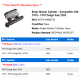 thumbnail image 2 of Brake Master Cylinder - Compatible with 1995 - 1997 Dodge Ram 2500 1996, 2 of 3