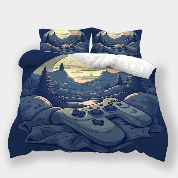 3D Gamepad Printed Duvet Cover Set Children Adult Fashion Design Home Textiles Bedding Set,King (90"x104")