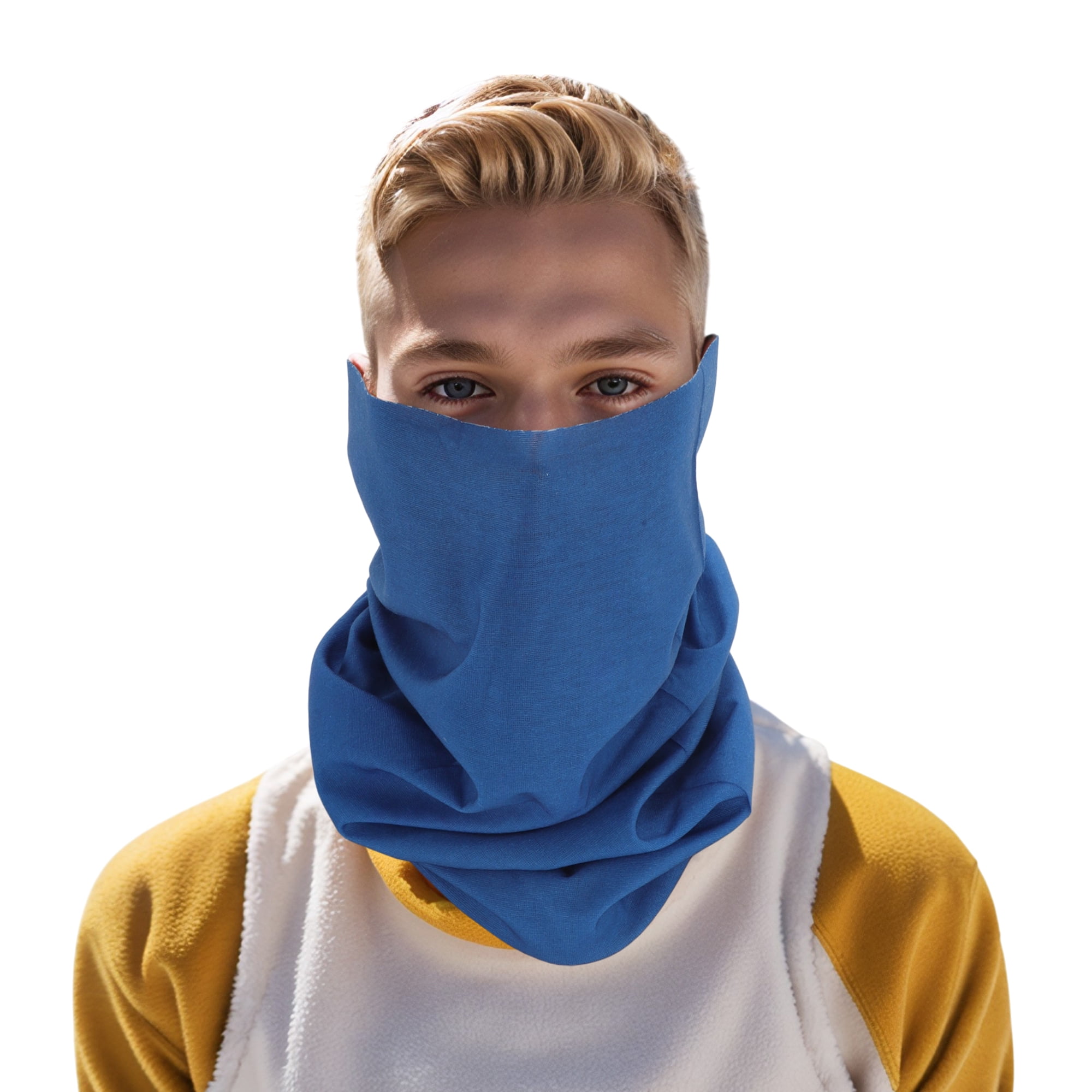 Unique Bargains Multi-function Face Scarf Mask 1 Pc Blue