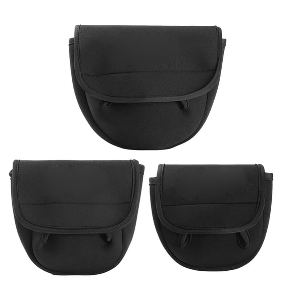 3pcs Spinning Reel Cover Storage Baitcasting Trolling Fishing Reel Protective Case Pouch Sleeve Gloves Fishing Bags  (S Fits:1000 2000 Spining Reel)