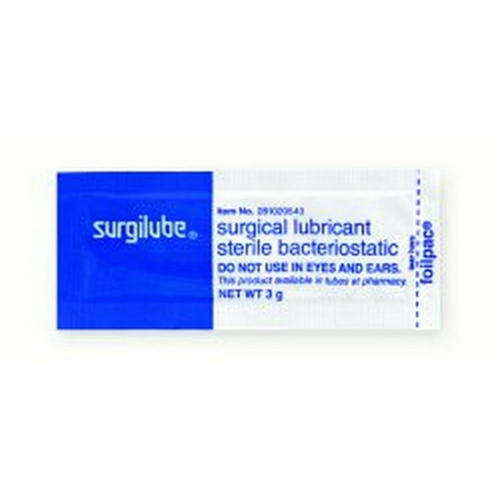 Surgilube Lubricating Jelly 3 Gram Individual Packet Sterile, 281020543