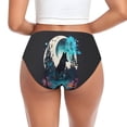 thumbnail image 3 of Womens Underwear Artistic Moon Valley Wolf Cuteness No Show Seamless Underwear for Women, Soft Stretch Women's Panties, Hipster Ladies Panties Bikini Underwear Briefs, 3 of 6