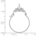 thumbnail image 2 of Auriga Fine Jewelry 14K White Gold Heart Charm Holder for Women, 2 of 5