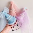 thumbnail image 2 of Diadema de feliz cumpleaños, corona, sombrero de fiesta para niña de cumpleaños, suministros para fiestas, gorro de cumpleaños, accesorios para el cabello, accesorios para fotos, 2 of 5