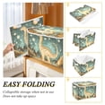 thumbnail image 2 of Yayeee Collapsible Cube Storage Bin with Lid Fabric Closet Decorative Basket with Handles, Dinosaur with Stars, 2 of 7