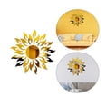 thumbnail image 3 of Wallpaper Peel and Stick Promotion Sale! Nomeni Home Diy Sunflower Acrylic Mirror Three-Dimensional Wall Sticker Decoration, Home Decor Clearance Sale Gold, 3 of 5