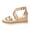 Gold, variant on Knivor Wedge Sandals for Women Ankle Strap Espadrille Sandals Stud Trim Platform Open Toe Summer Casual Sandals Non Slip Sole Adjustable Buckle for Casual Daily,Beach