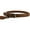 Brown, variant on High Quality Genuine Leather Rolled Dog Collar Neck: 5"-6.24"; 1/4" Diam size, Long Hair Dogs and Puppies
