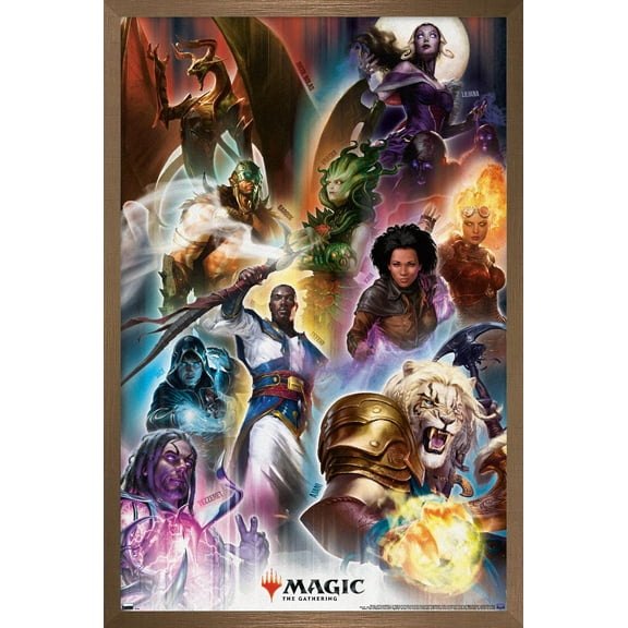 Magic: The Gathering - Grid Wall Poster, 22.375" x 34" Framed