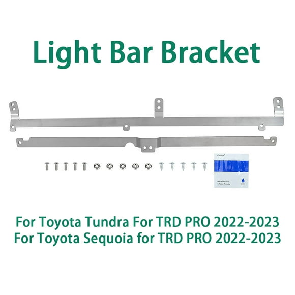 ALLTIMES Light Bar Bracket with Screws, for Toyota Tundra for TRD PRO 2022-2023, for Toyota Sequoia for TRD PRO 2022-2023, Durable 304 Stainless Steel Anti-rust