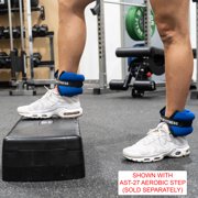 Valor Fitness Ankle or Wrist Weights -2 lb Each - Pair - Adjustable Velcro Straps - Strength Building Workout -EA-10