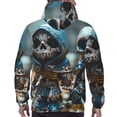 thumbnail image 7 of Lsque Cute Skeletons Figurines Pattern Casual Men's Hoodie,Hooded Sweatshirt with Kangaroo Pocket,Pullover Hoodie-X-Large, 7 of 7