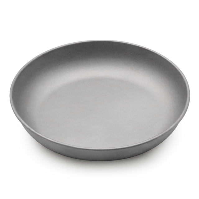 Placa de titanio Plato ligero de titanio para cena, plato para frutas, recipiente para comida para a Tomshoo Placa de titanio