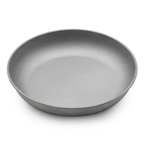 Plato de titanio ligero Cena Plato de fruta Pan Recipiente de comida para Labymos placa de titanio