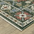 thumbnail image 3 of Woven Trends Trendy - HA02B - Classic Bohemian Rug, Floral Pattern, Stain and Fade Resistant, Living Room, Dining Room, Office, Low Pile Polyester Area Rug in Green - 4' x 6', 3 of 3