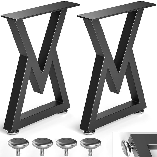 Patas de mesa de café Likapop de metal, 41 cm, con forma de diamante