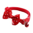 thumbnail image 2 of Collier pour Animaux de Compagnie Imprimé Noeud Papillon Réglable en Nylon Chien Cloche Arc Collier de Sangle pour Animal de Compagnie, 2 of 8