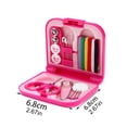 thumbnail image 4 of Sewing Storage Box with Buckle Dust-proof Embroidery Needles Carrying Cases Thread Scissor Organizer Knitting for Household Rose Red, 4 of 6