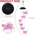 thumbnail image 2 of 1PCS Solar Bee Wind Chime - Black Shell 6 Lamp Head Flying Pig MFZFUKR CPB-US-DYP154-3, 2 of 4