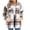 Khaki, variant on Jinhomg Fuzzy Flannel Jacket for Women Warm Comfy Long Sleeve Lapel Collar Shirt Jackets Winter Casual Button Down Plaid Coats with Pocket Limited Time Deal Green XXL