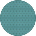 thumbnail image 1 of Ahgly Company Indoor Round Patterned Aquamarine Stone Green Area Rugs, 6' Round, 1 of 6
