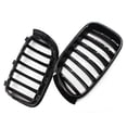 thumbnail image 3 of Rejilla de parachoques delantero 2 piezas Parrilla de riñón ABS doble línea apta para F26 X3 accesorios de repuesto 51117338571 Negro brillante perfecl, 3 of 7