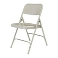thumbnail image 3 of NPS 200 Series Premium All-Steel Double Hinge Folding Chair, Grey (Pack of 4), 3 of 7
