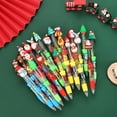 10Pcs Christmas Multicolor Pen 4-Color-in-1 Writing Pen Retractable ...