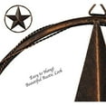 thumbnail image 4 of Urbalabs 24" Metal Barn Star Western Decor Cast Wire Rope Circle Ring Rustic Wall Decor Texas Lone Star, 4 of 7